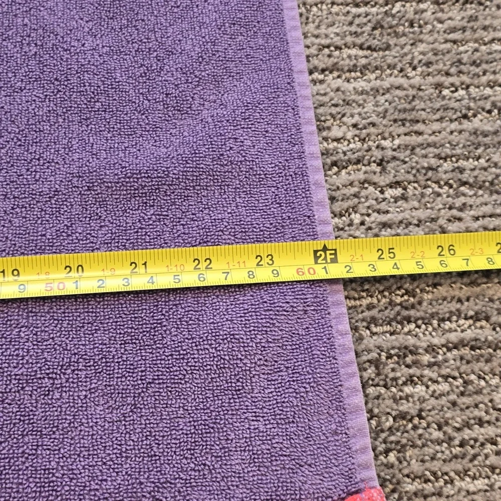 Vtg Little Miss Matched‎ Purple Towel Stars Celestial Bath Decor